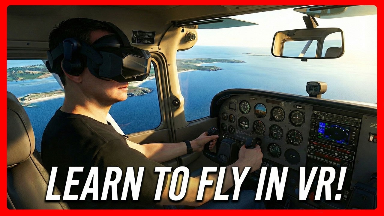 I'm a Total Noob! Can You Actually Learn to Fly in VR? (MSFS 2024)