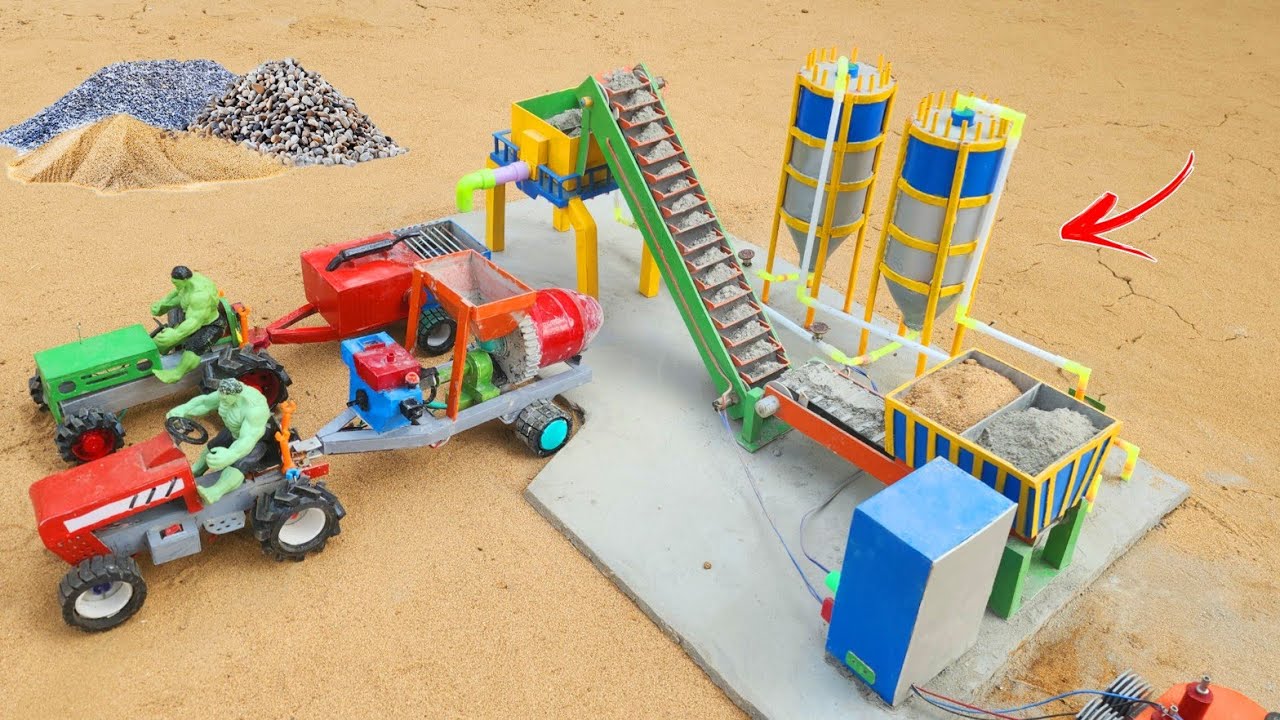 DIY Mini Concrete Batching Plant I Cement Concrete Mixer Machine I Engineering Project