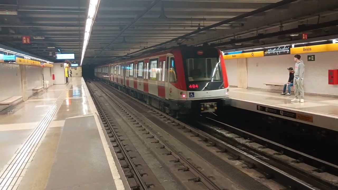 Seriè 9229-9232 sin parada por L4 Besós Turno 404 Metro de Barcelona 2026