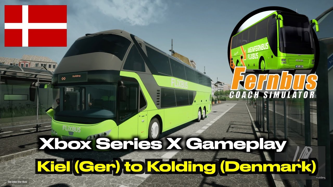 Fernbus Coach Simulator | Denmark | Xbox Series X Gameplay | With Thrustmaster T248 Wheel |
