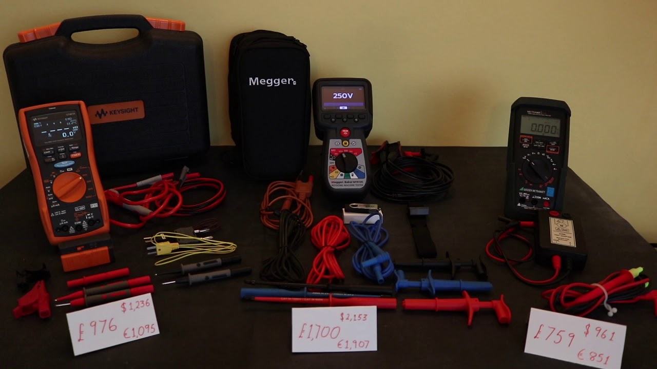 Megger MTR105 Rotating Machine Tester Kit Contents