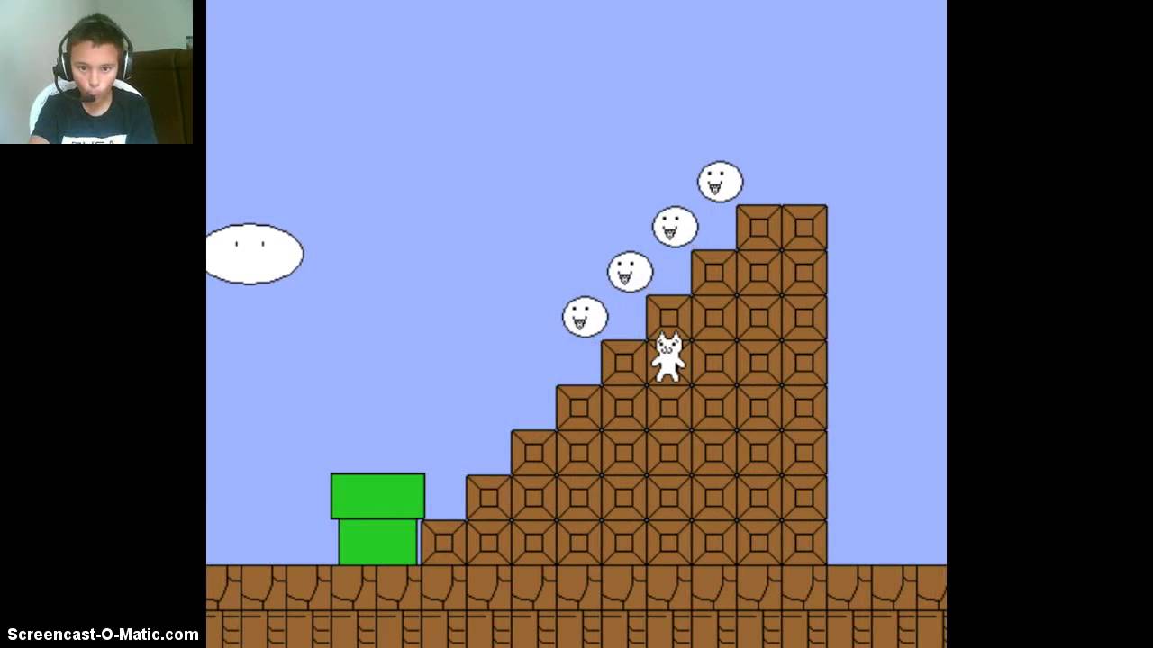 Cat Mario RAGE QUIT!!!