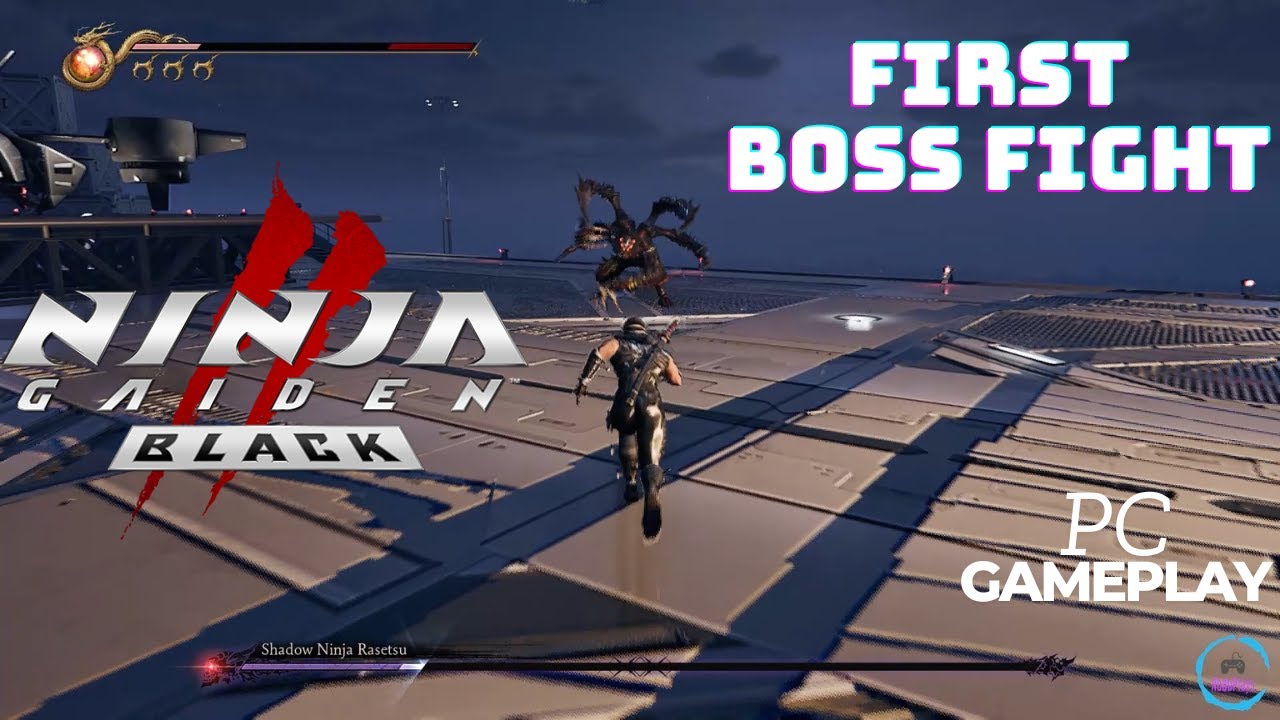 Ninja Gaiden 2 Black First Boss Fight (Shadow Ninja Rasetsu) — геймплей на ПК (FHD 60 кадров в се...