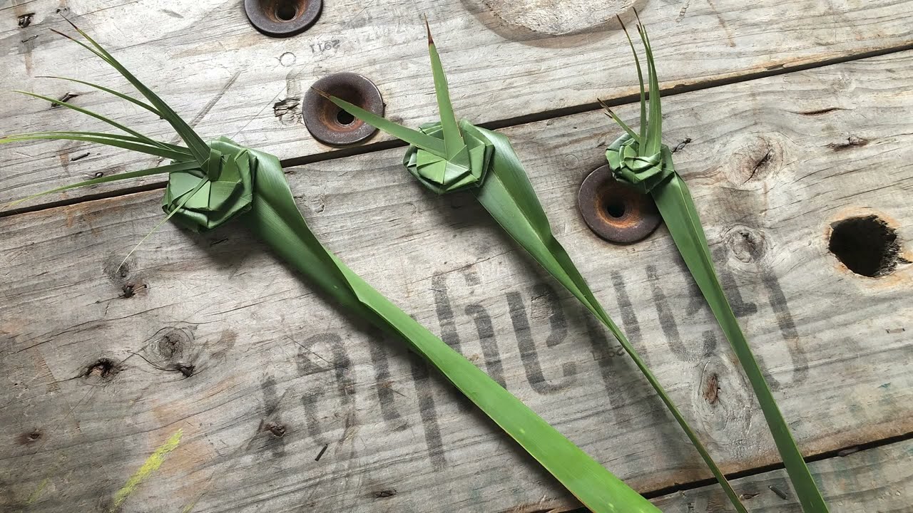 How To Weave A Putiputi (Flower) Out of Harakeke (Flax)