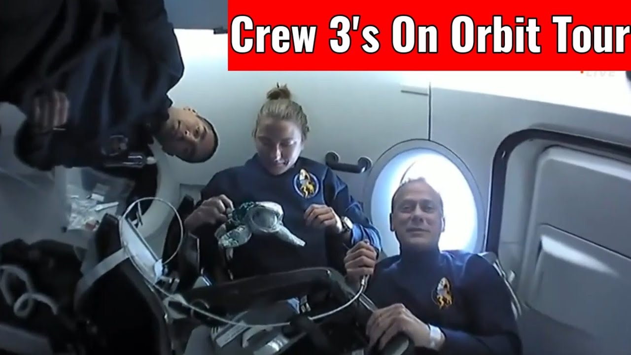 NASA's SpaceX Crew 3 Astronauts on Orbit Tour of Crew Dragon