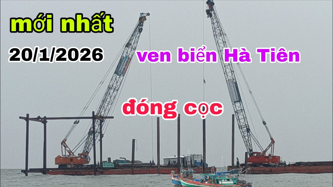 Mới nhất nghề đóng cọc đường ven biển Hà Tiên 