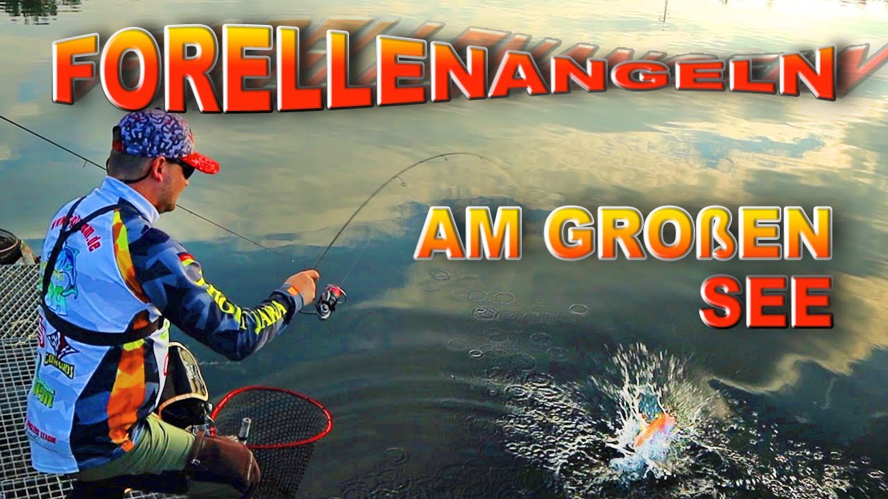 Forellenangeln am großen See | Angelsee Oker | Forellenangeln auf Sbirolino/Spoon am Forellenteich
