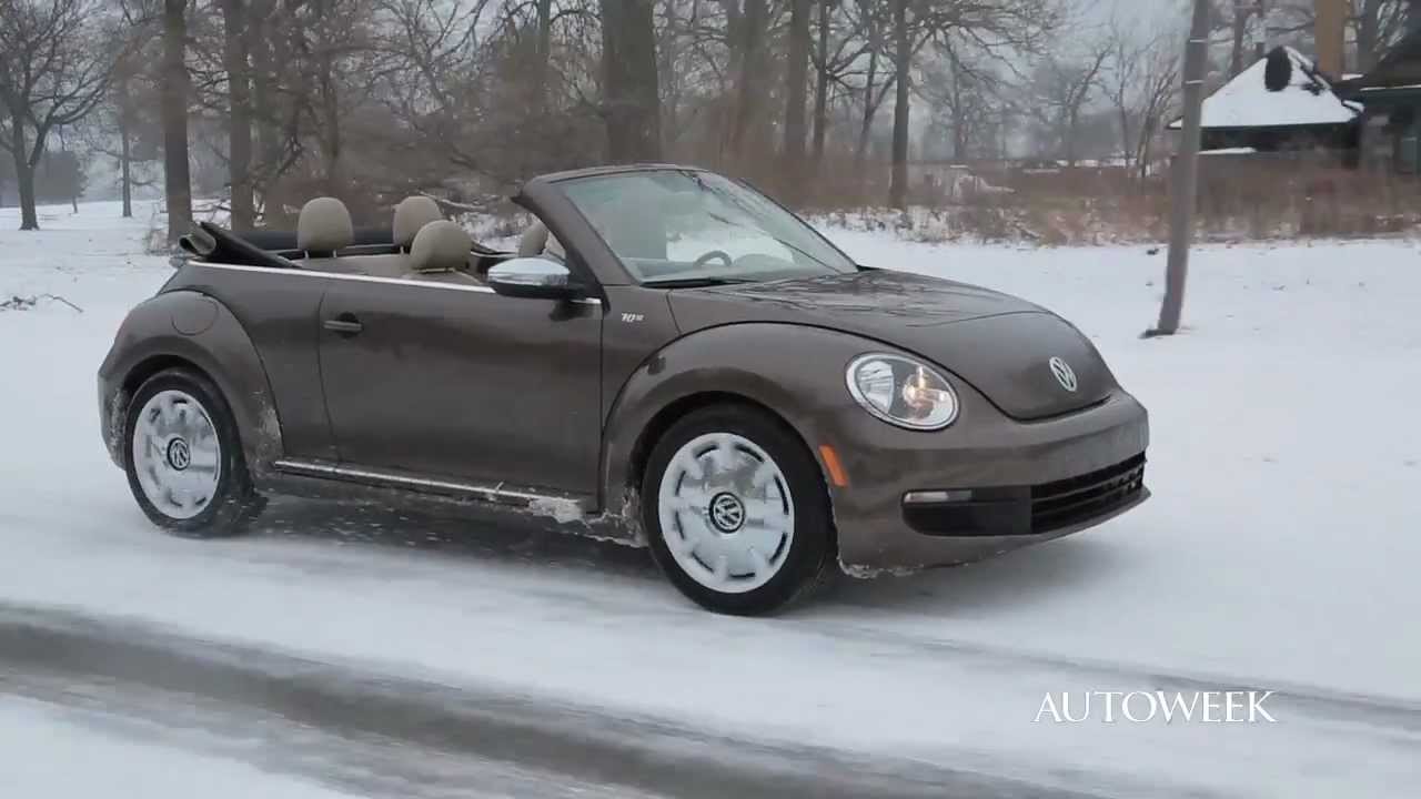 2013 Volkswagen Beetle convertible '70s edition - drive review video