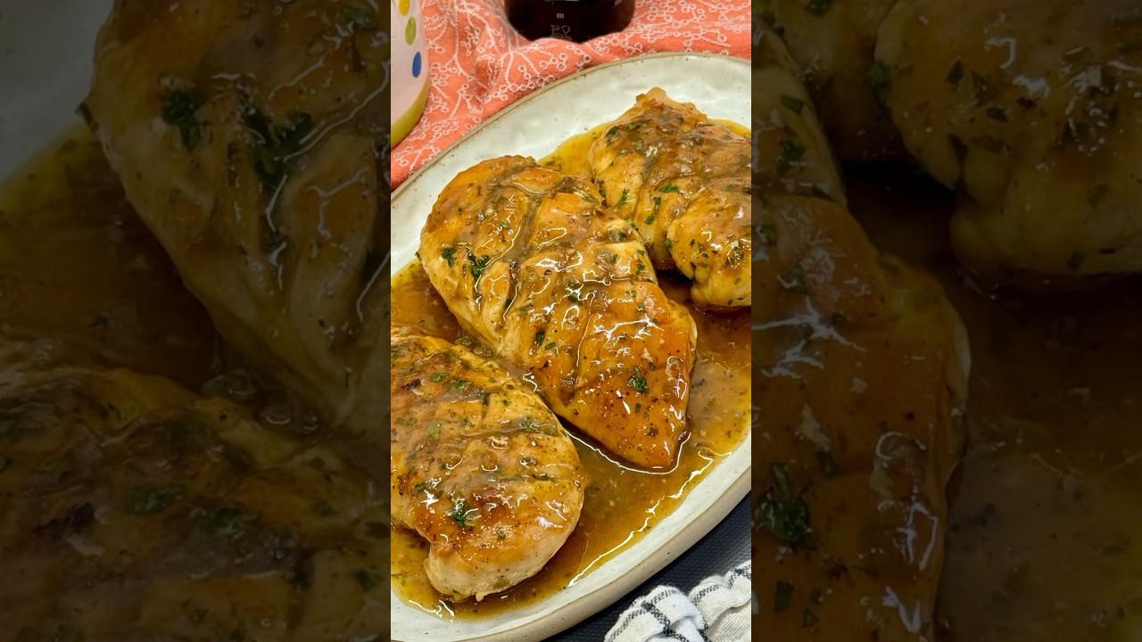 PECHUGAS S&Uacute;PER JUGOSAS EN SALSA DE LIM&Oacute;N!🍗🍋 Una receta f&aacute;cil y econ&oacute;mica 😋 #youtubeshorts #shorts