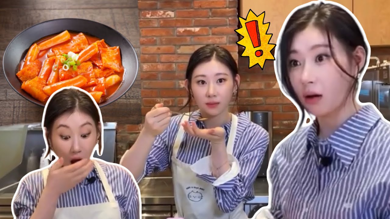Chaeryeong’s Tteokbokki Struggle…EATZY ep.3🥘