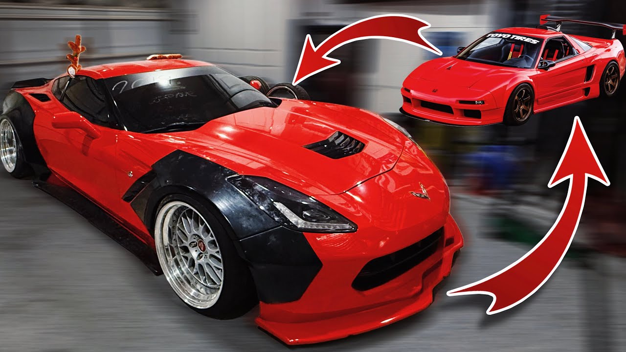 Превращаю свой Corvette C7 в NSX!! | (Corvette в стиле JDM)