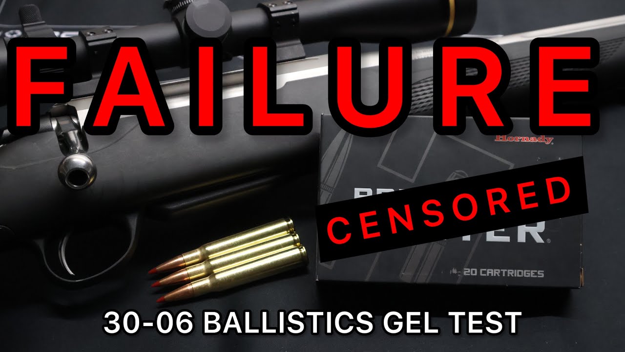 30-06 Hornady Precision Hunter 178gr ELDX Ballistics Gel Ammo Test