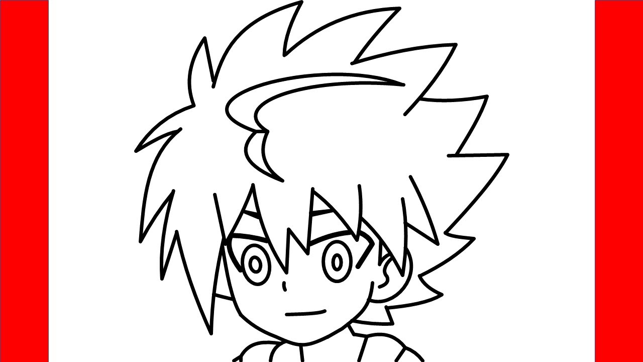 How To Draw Free De La Hoya From Beyblade - Step By Step Drawing
