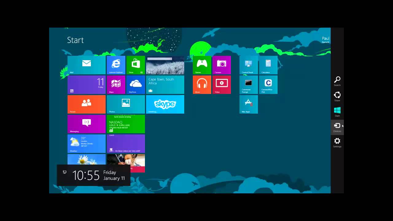 Windows 8 Guide- Charms Menu