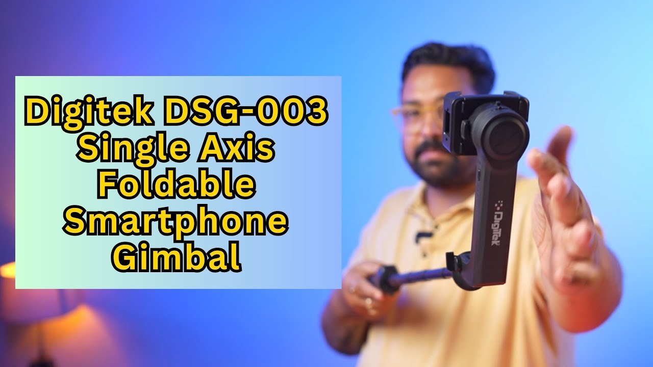 Unleash Your Creativity: Digitek DSG-003 Single Axis Foldable Smartphone Gimbal Review & Demo