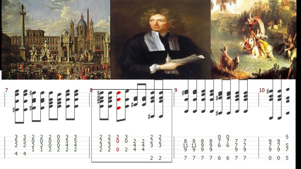 For easy guitar. Arcangelo Corelli  - Adagio (+Tabs)