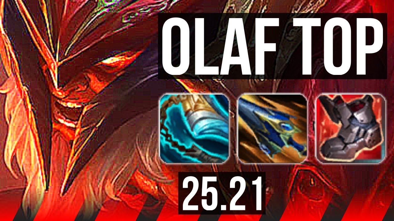 OLAF vs WARWICK (TOP) | 11 solo kills, Quadra, 19/3/2, Legendary | EUW Master | 25.21
