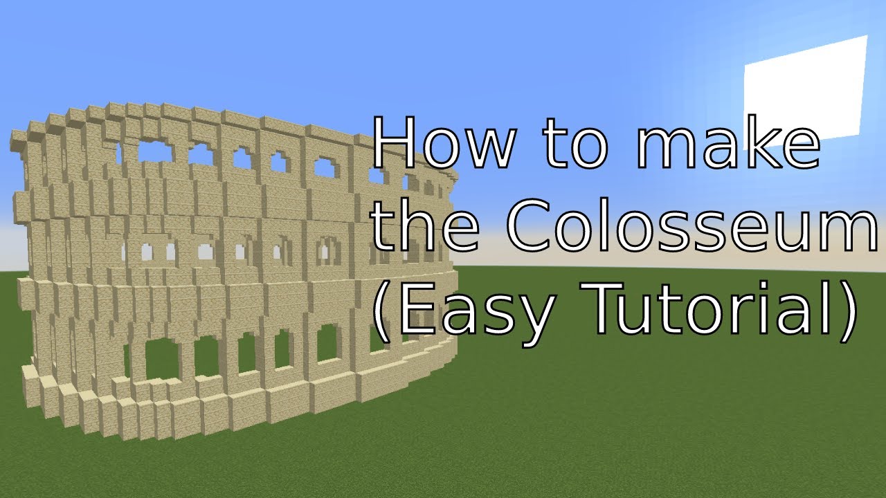 How to build the Colosseum in Minecraft (Easy Tutorial)