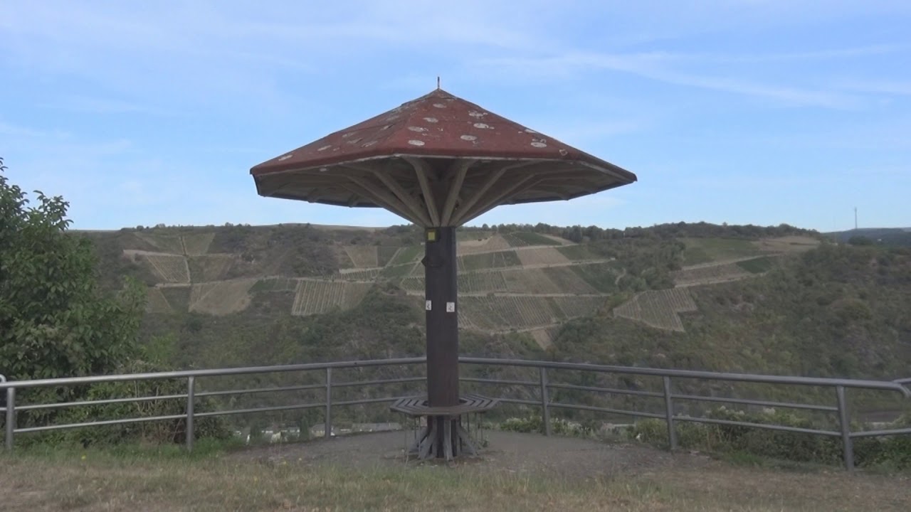Wetterpilz in Werlau, St. Goar (September 2020)  - Sinnbild der Rheinromantik