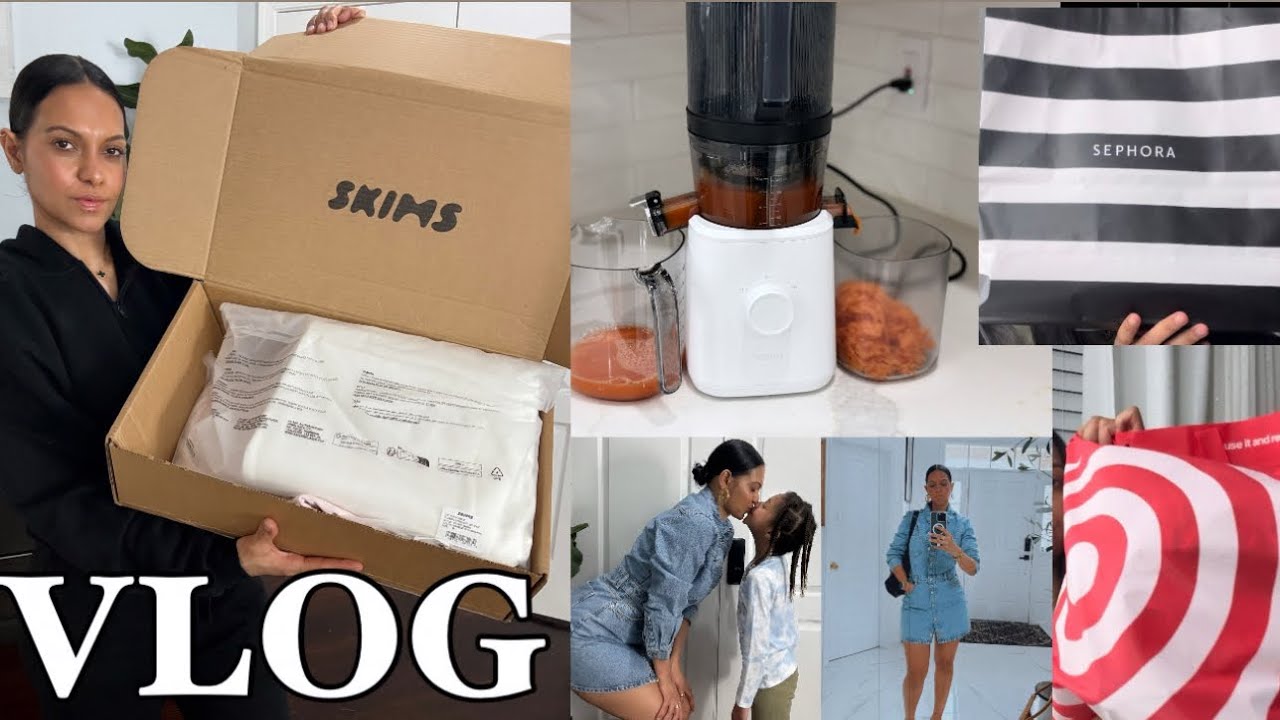 A FEW DAYS IN MY LIFE VLOG! NAMA J2 COLD PRESS JUICER REVIEW || SKIMS REVIEW || WEDE UNLIMITED