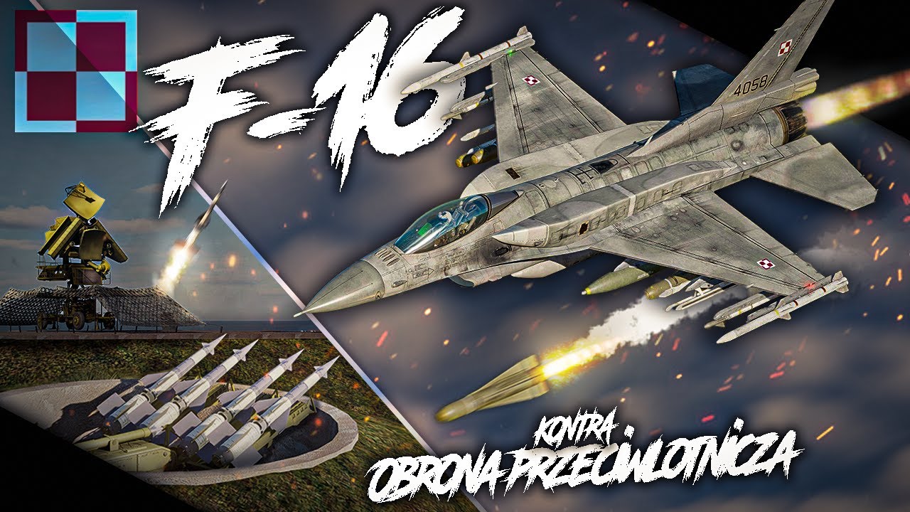Polski F-16 vs OBRONA PRZECIWLOTNICZA - Symulator DCS World