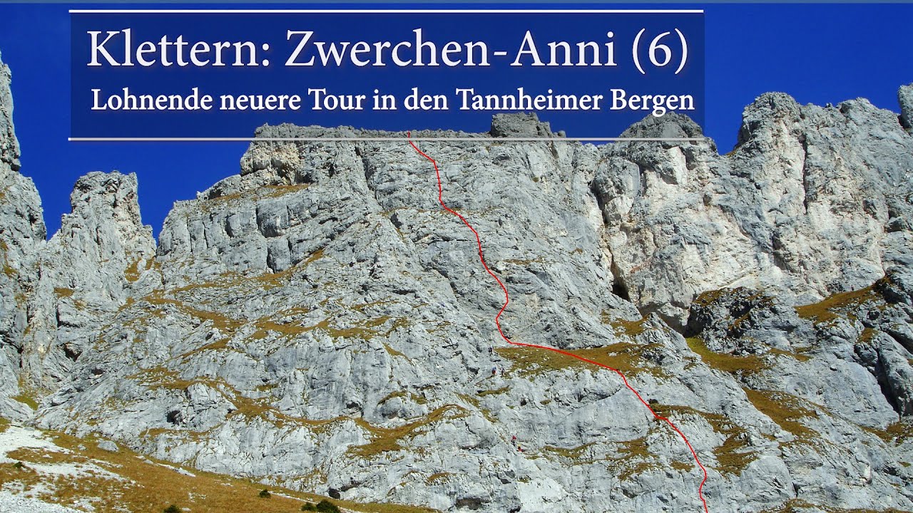 Klettern: Zwerchen-Anni (6) an der Zwerchwand in den Tannheimer Bergen