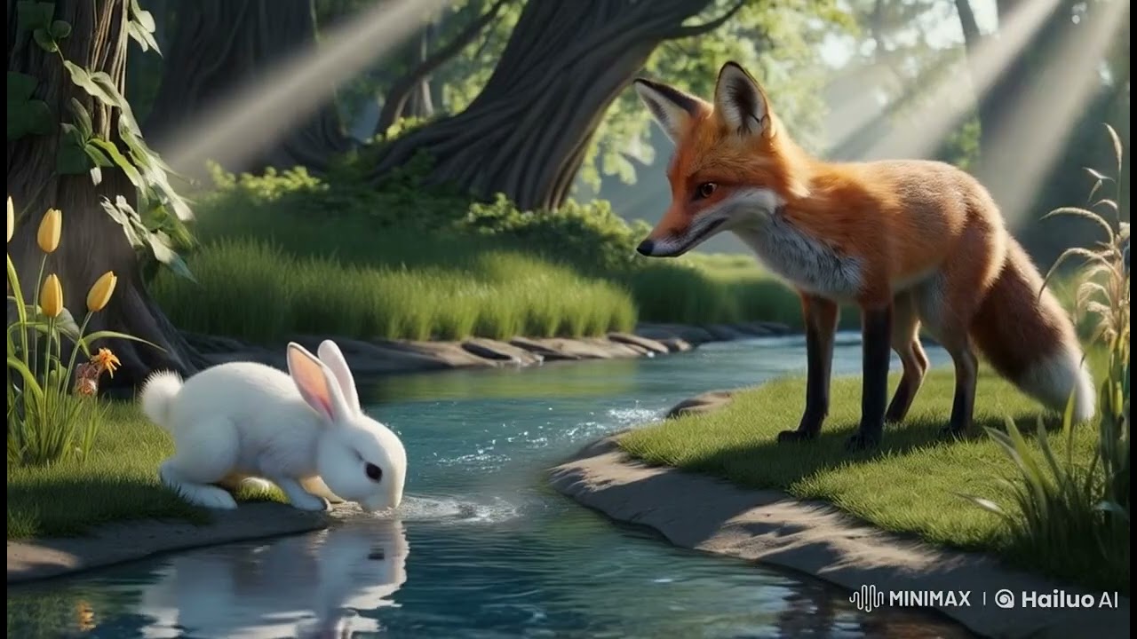 Cô Ánh Tuyết  AI- Truyện: Thỏ con thông minh