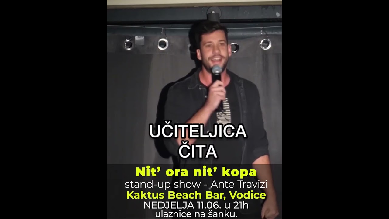 Nit ora nit kopa: Stand up večer s Antom Travizijem u Kaktus beach baru