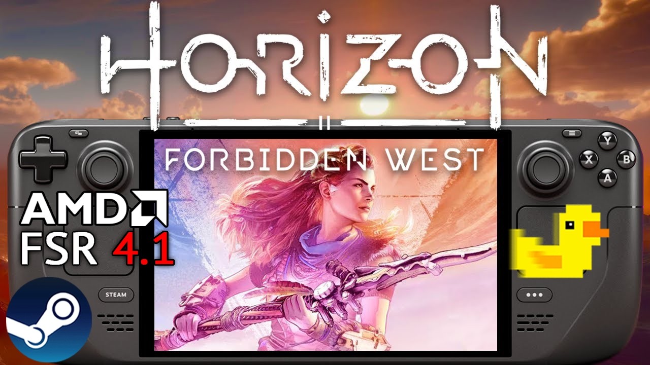 HORIZON FORBIDDEN WEST Steam Deck FSR 4.1 + Lossless Scaling Performance Test