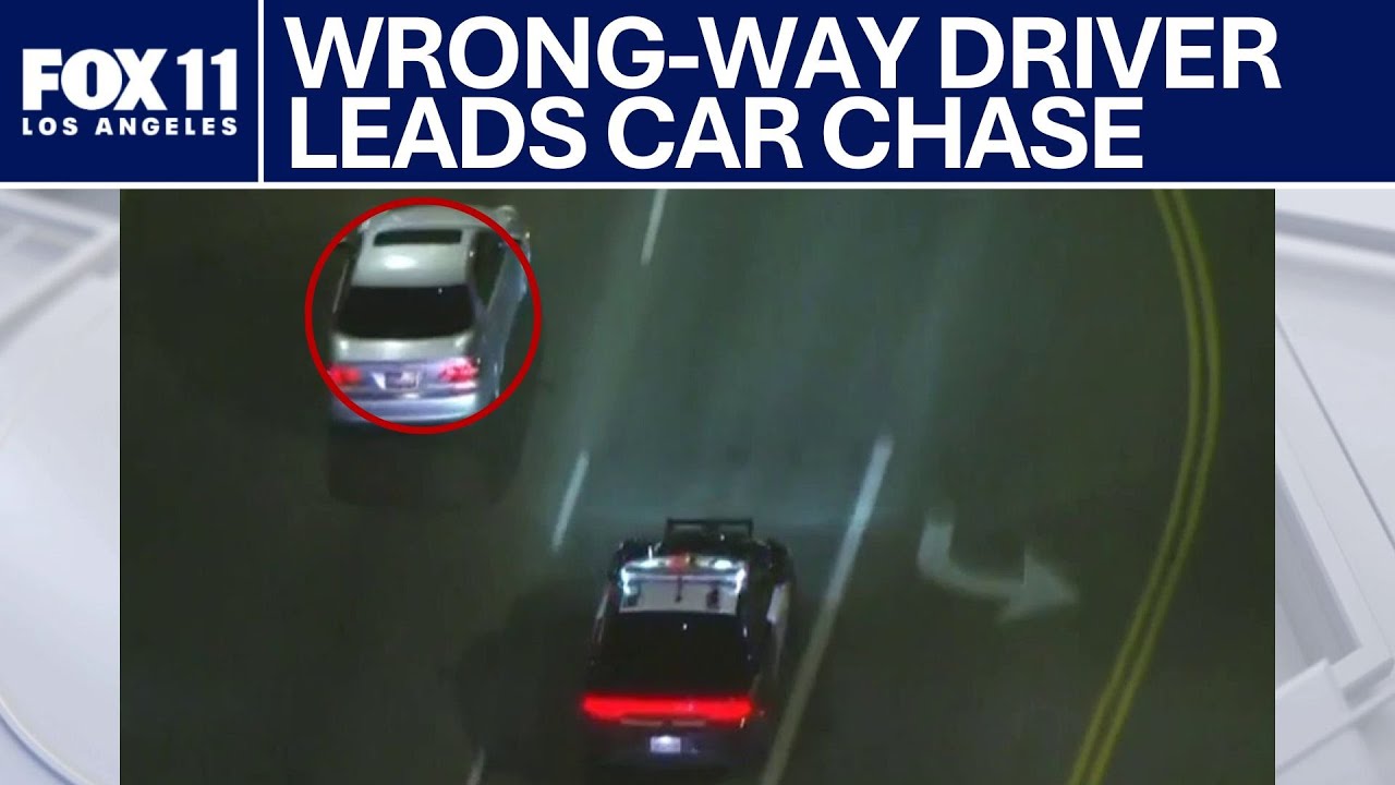 Alleged DUI driver goes wrong way mid-police chase | FOX 11 LA