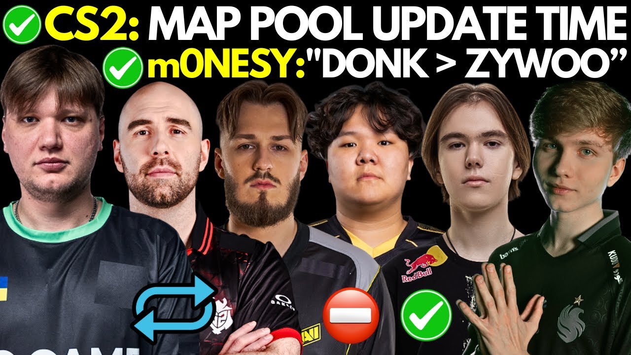 Обновление пула карт CS2, слухи о jL и FNATIC, TAZ присоединяется к s1mple, mzinho забанен, m0NES...
