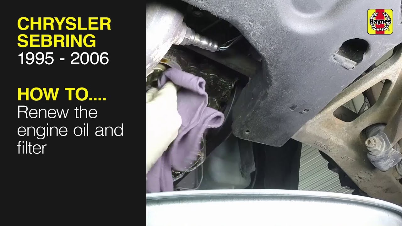 How to Renew the engine oil and filter on the Chrysler Sebring 1995 - 2006
