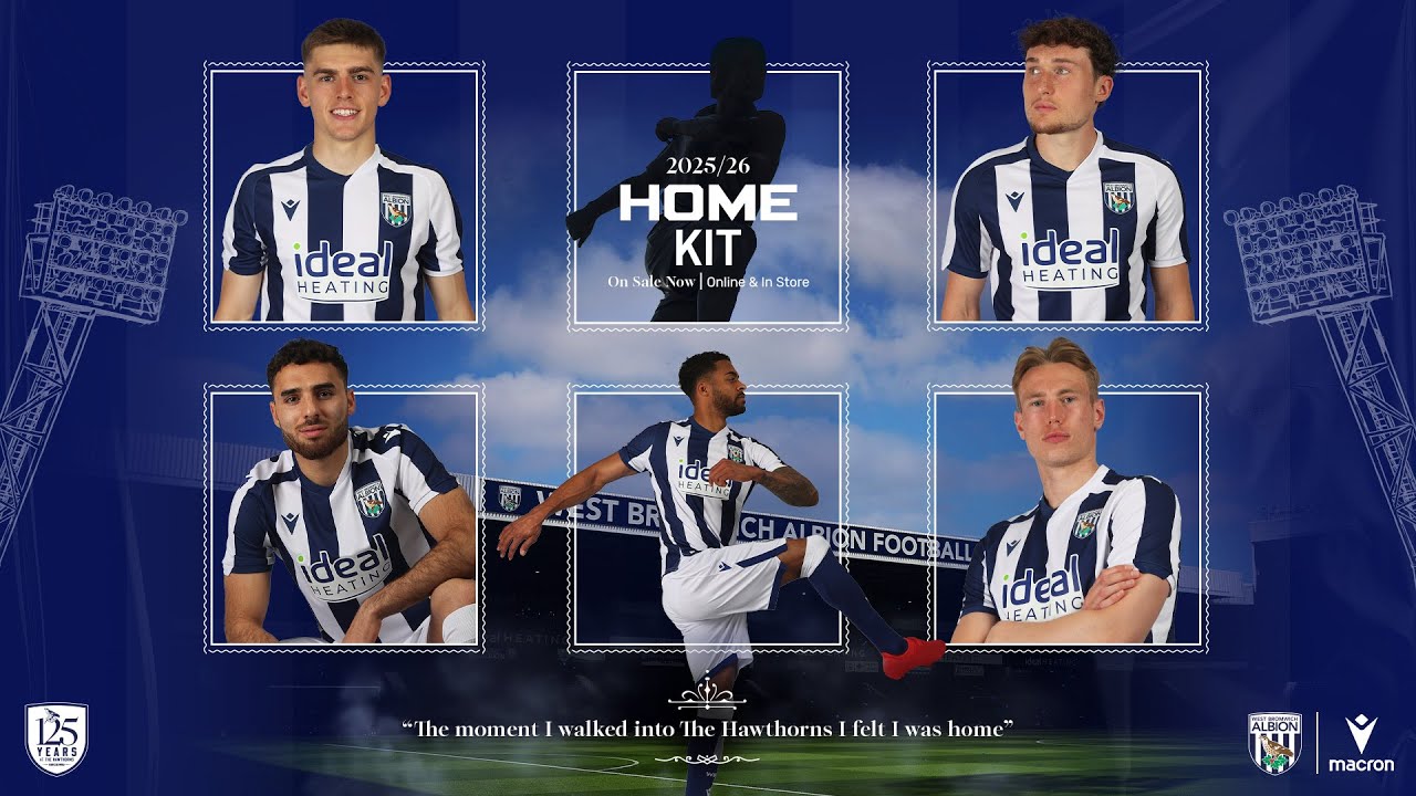 125 years at The Hawthorns | A legacy you can wear 🔵⚪️ Albion's 2025/26 home shirt REVEALED! 😍