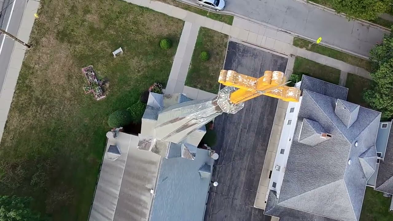 DJI NEO Drone Over Mount Morris NY.