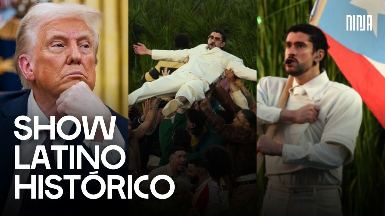 🔥Bad Bunny dá aula de geografia para o mundo ao vivo e Trump entrou em fúria🔥
