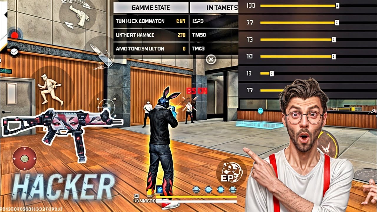 free fire best sensitivity settings 2024🤔ump new  headshot sensitivity 2024🥰❤️