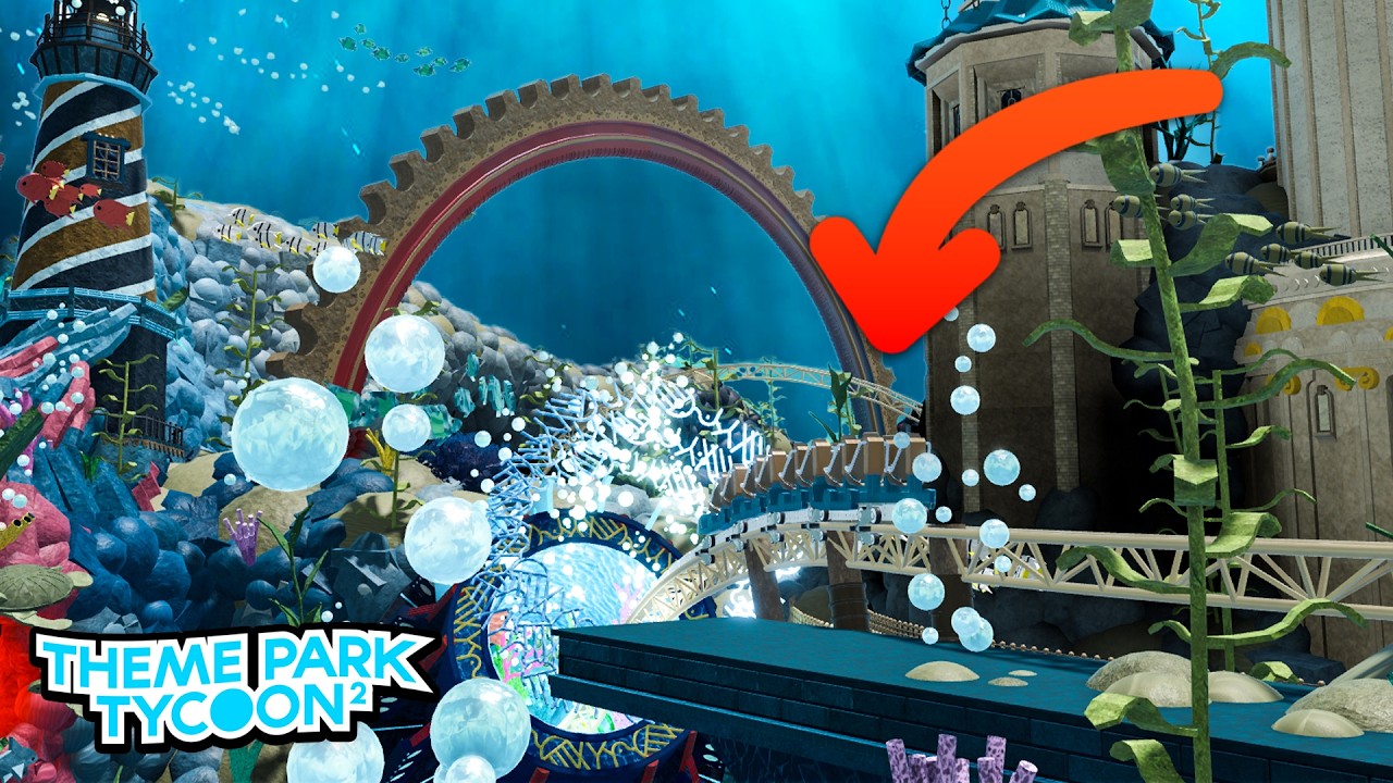 Мегапарк в Theme Park Tycoon 2 находится под водой!?