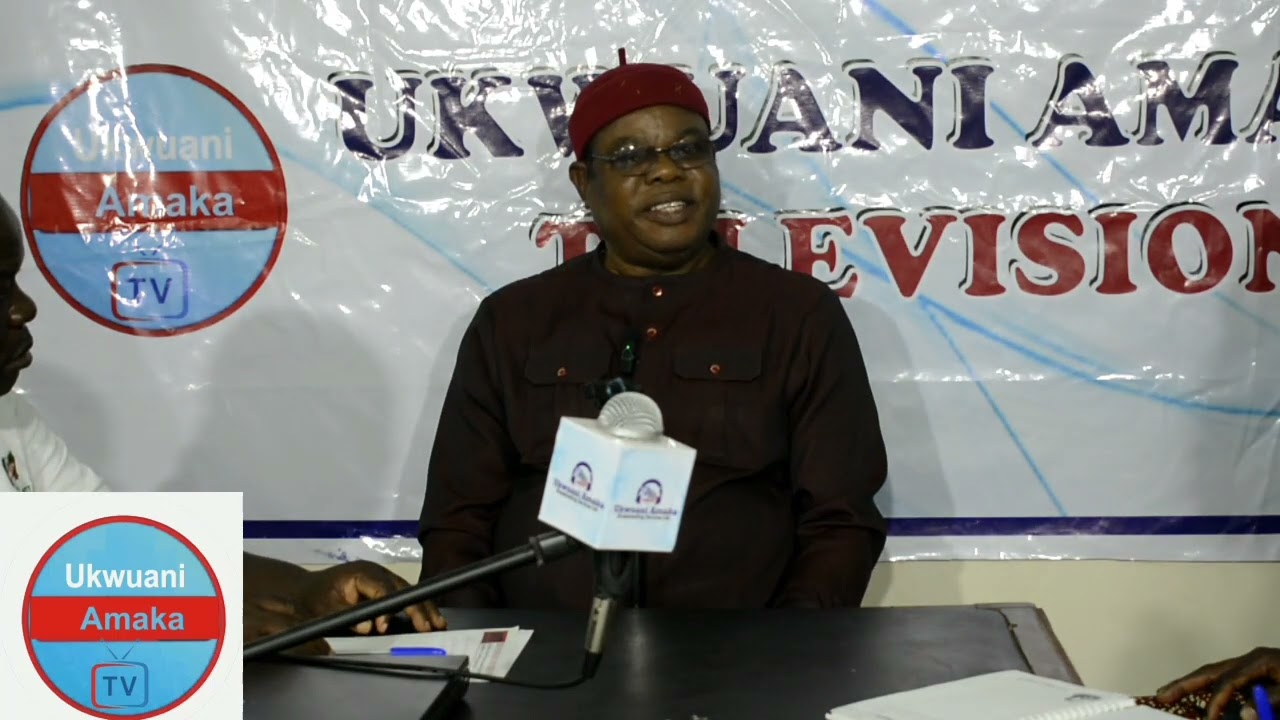 Ogbuiji Elvis Kaine Eneduwe addresses the press  against hijack of NNU election