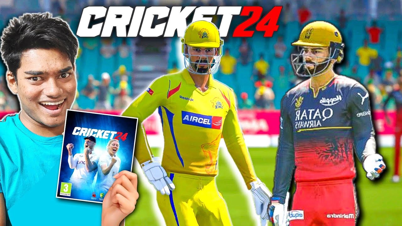 CSK vs RCB - My First CRICKET 24 GAMEPLAY!🔥