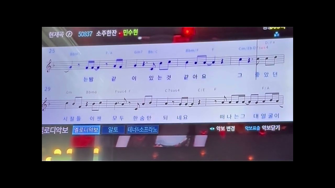민수현 - 소주 한 잔(원곡 임창정) (노래방 cover) by 므녜
