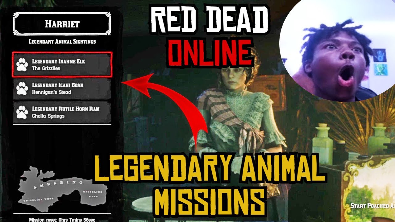 How To Get Legendary Animal Missions from Harriet in Red Dead Online! (RDR2)