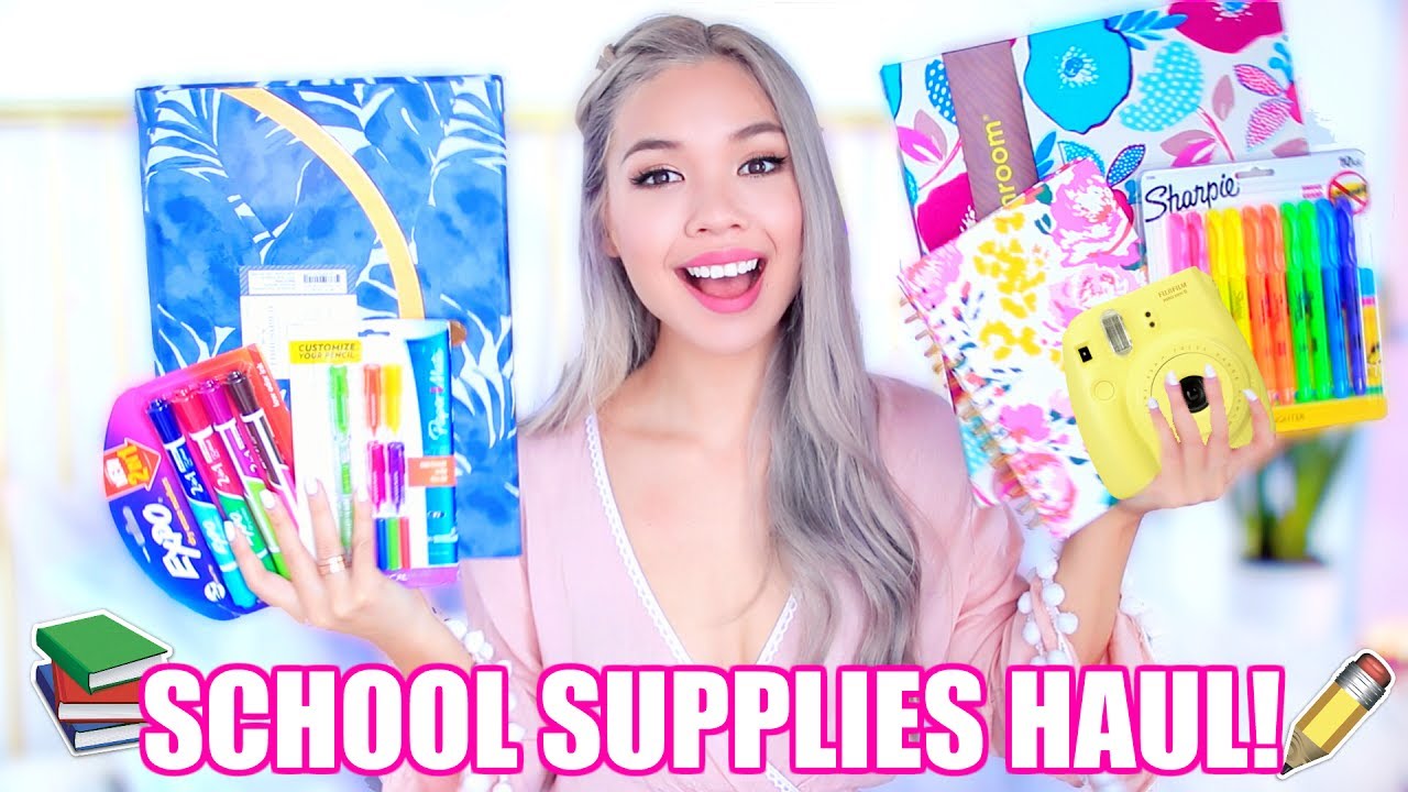 HUGE Back To School Supplies Haul! + GIVEAWAY!