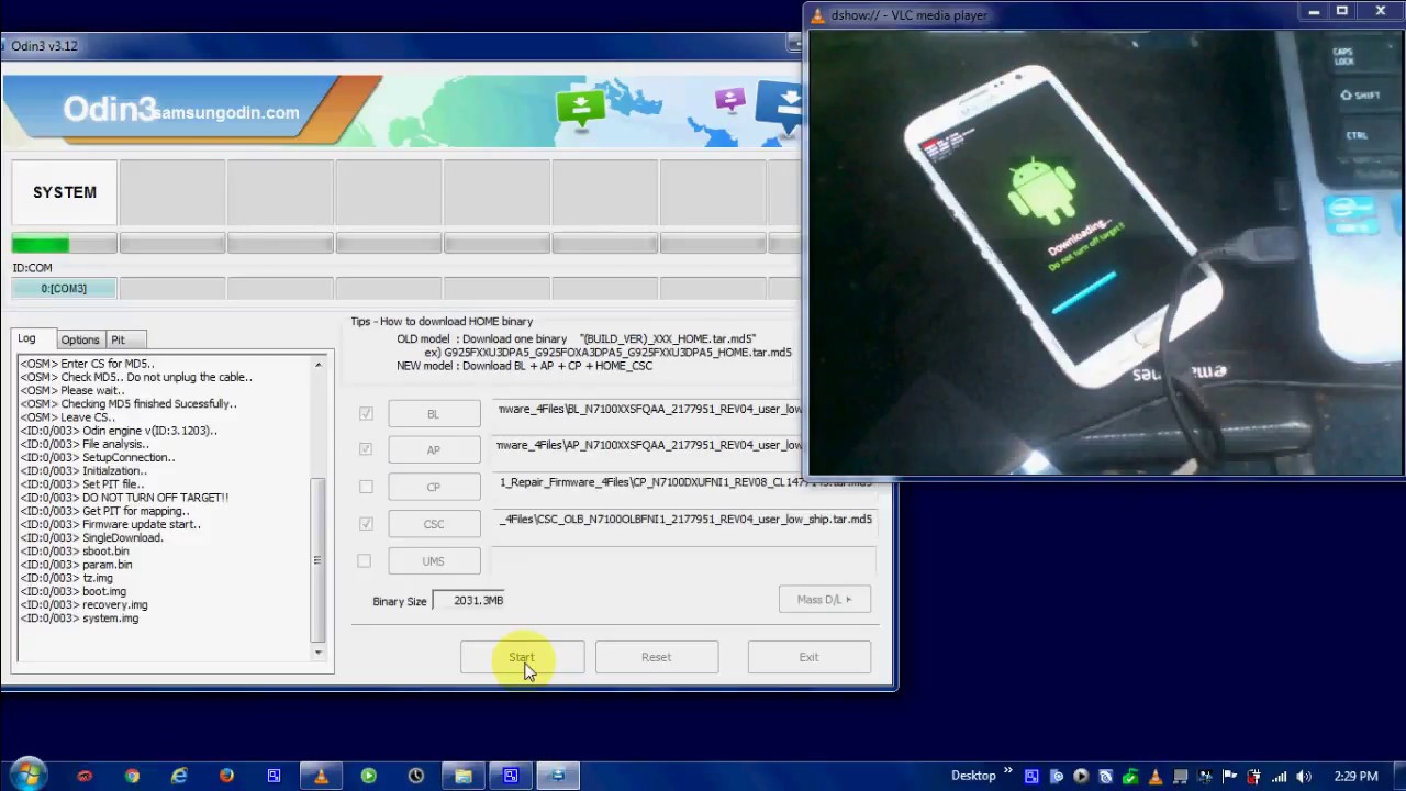 Cara Flashing Samsung Galaxy Note 2 GT N7100 & Download Firmware repair Samsung