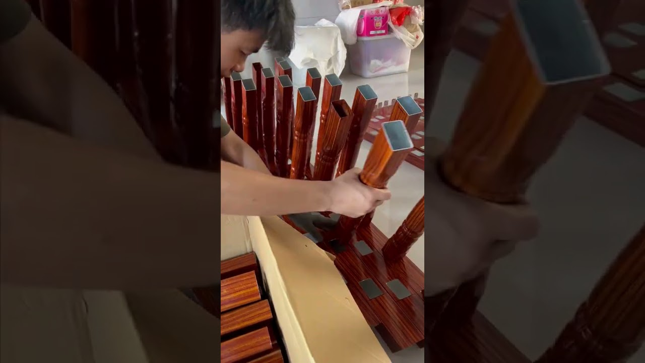 Aluminum alloy handrails for indoor staircases in rural self-built houses #