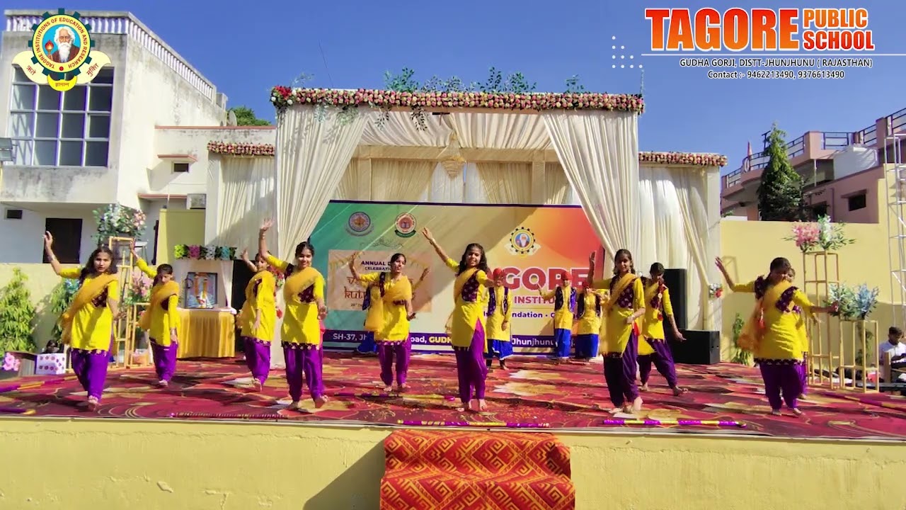 Punjabi Bhangra 💃🕺 | Girls & Boys Group Dance | Energetic Performance | Annual Day Celebration