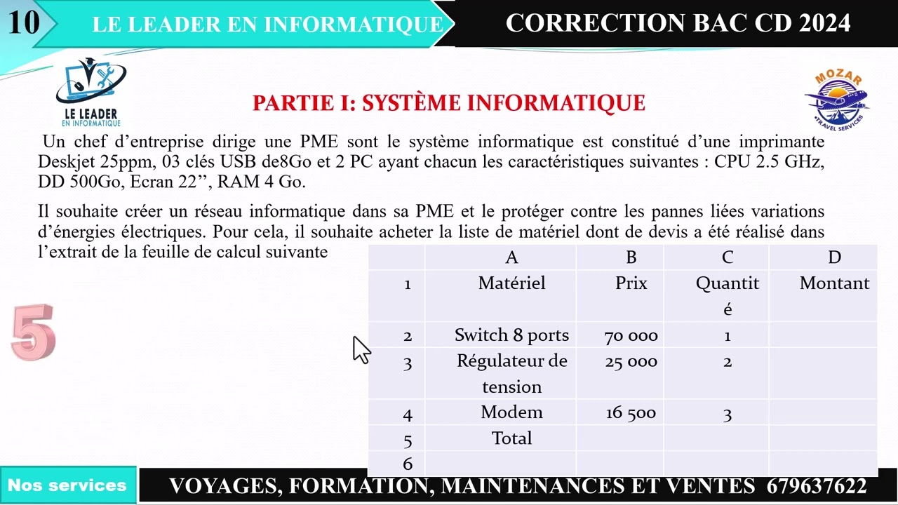 CORRECTION BAC INFO CD 2024