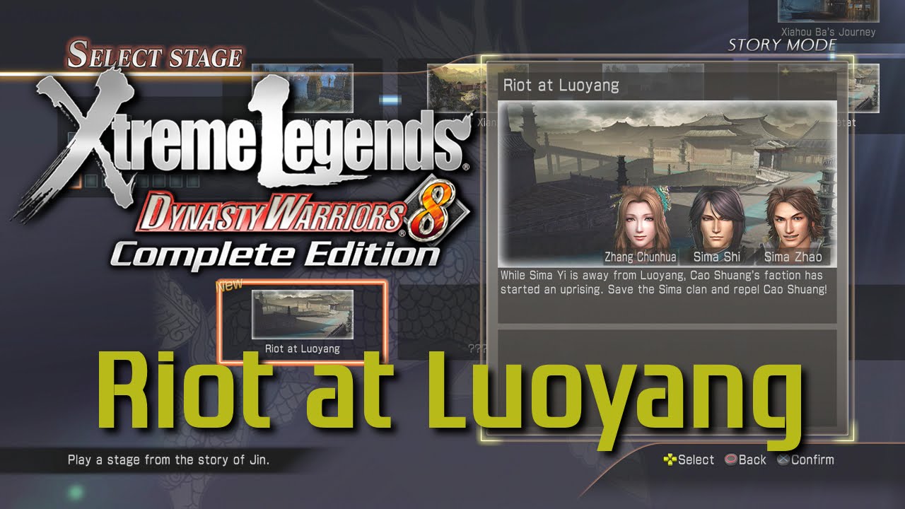 Dynasty Warriors 8 Xtreme Legends | Riot at Luoyang (Jin Xtreme Legend Stages Ep.1)