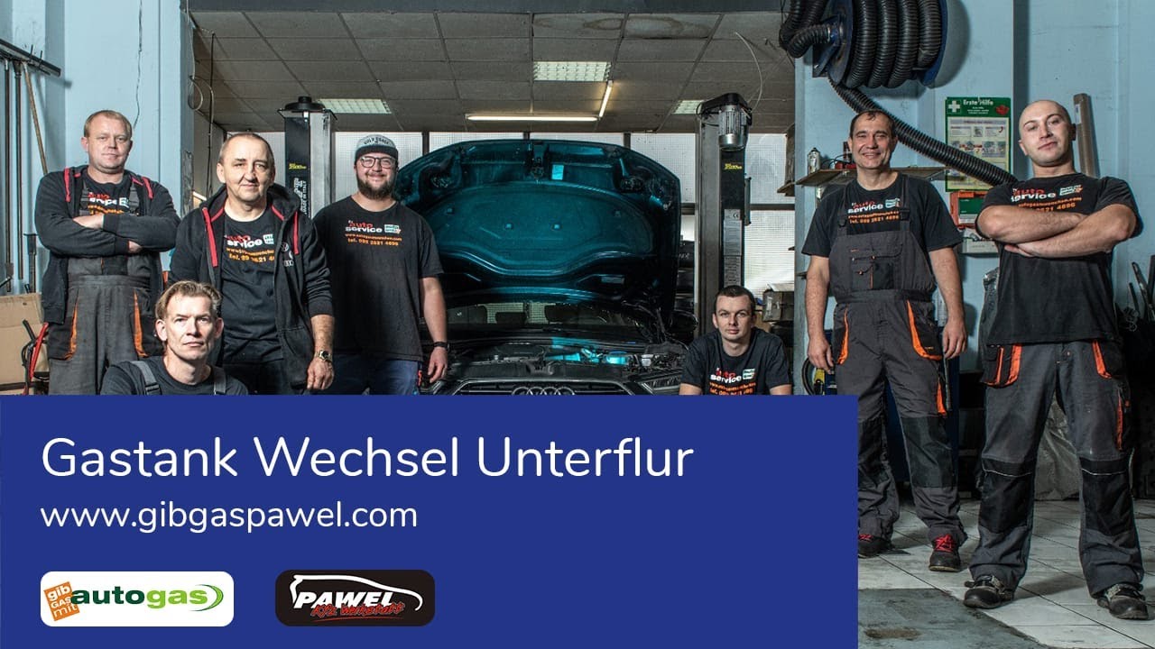 Gastank Wechsel Unterflur