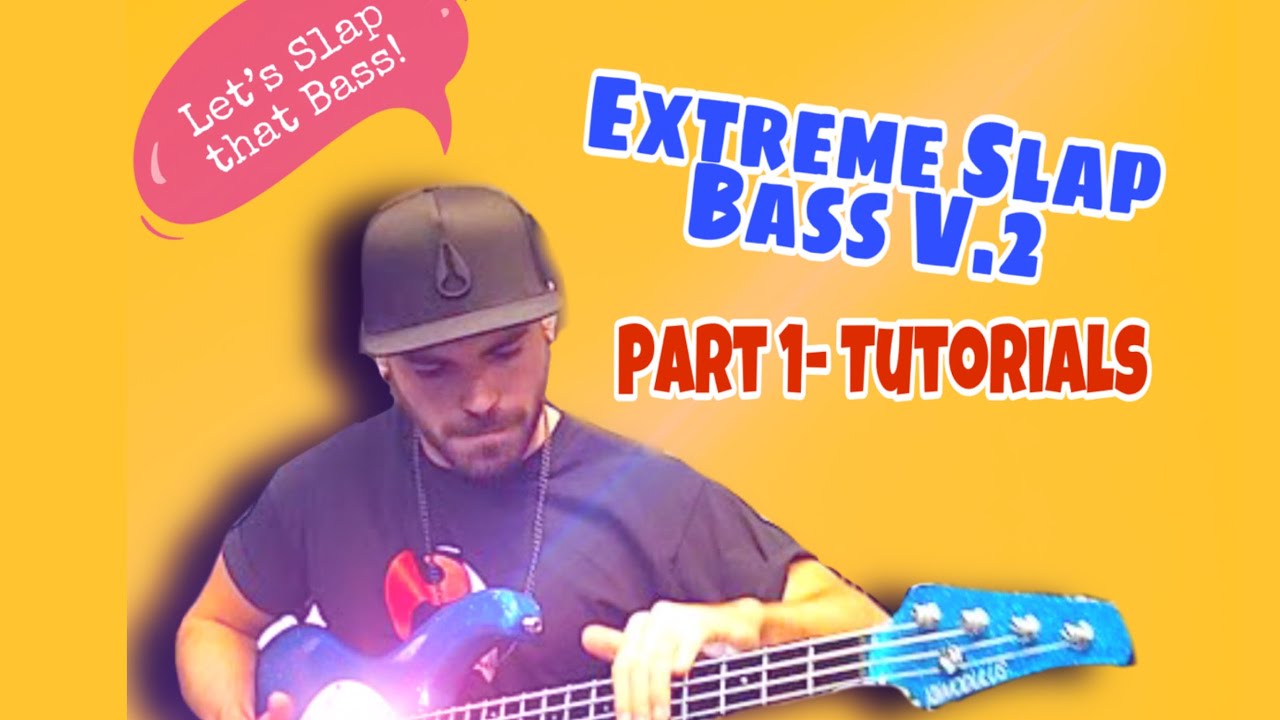 Miki Santamaria Bass Extreme Slap  Bass Solo V2 -[ Step by Step Tutorial Part 1 ]
