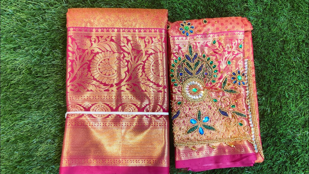 ₹:2000rs only maggam work blouse and Pattusaree......